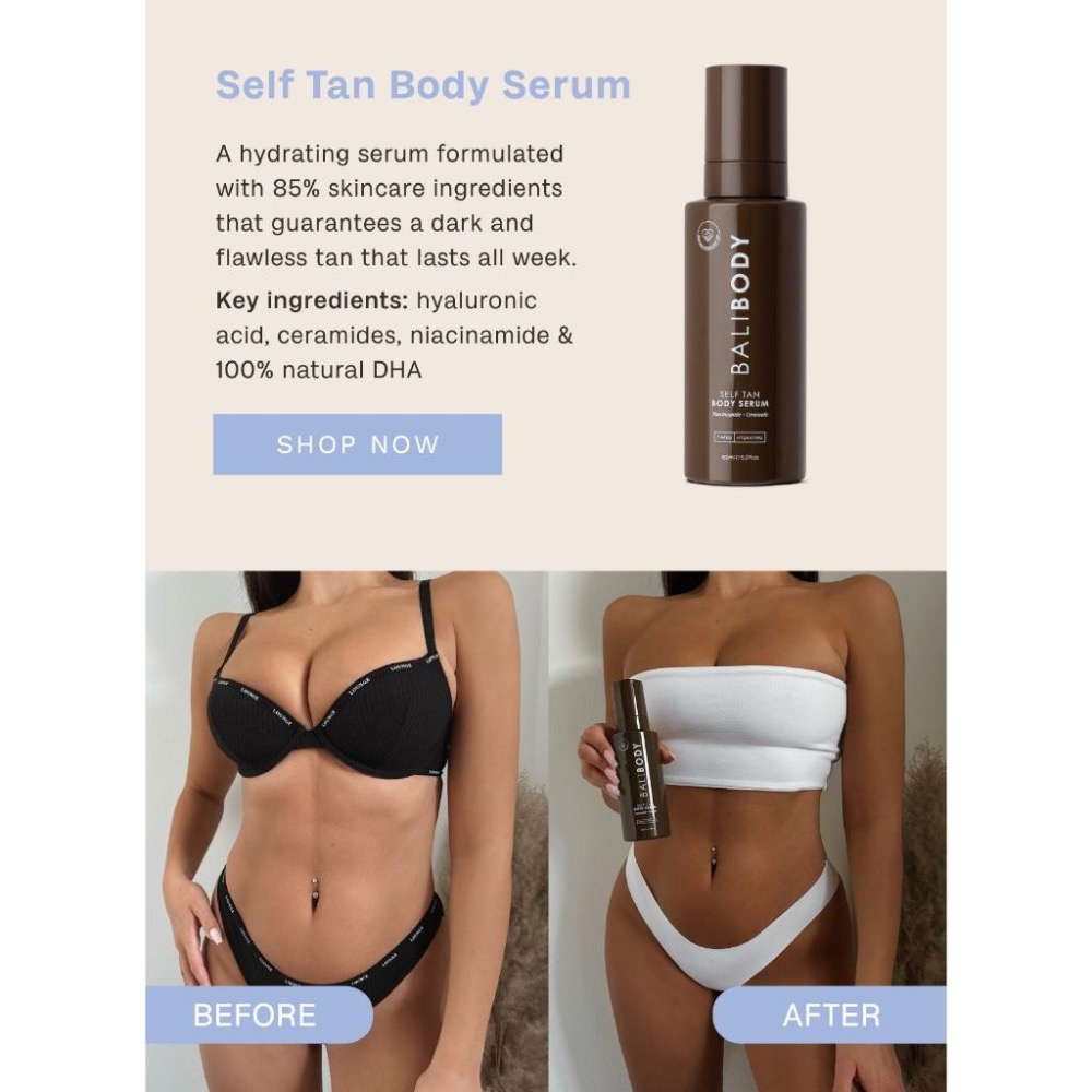 塗抹就黑 有色乳液 🦘Balibody 『現貨』Self Tan Body Serum 美黑 古銅肌 身體精華液-細節圖4