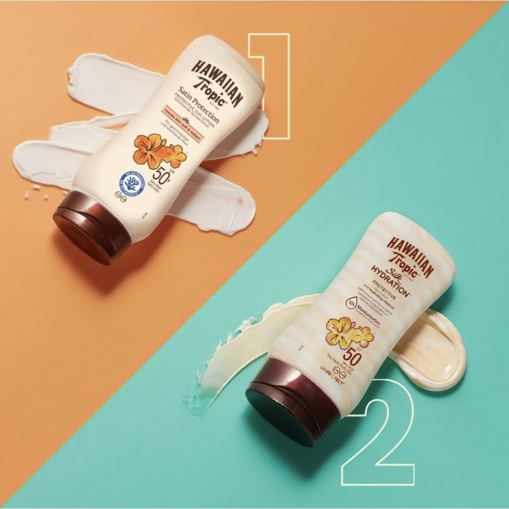 現貨 海洋友善 衝浪 潛水 游泳 助曬油之冠  👑 HAWAIIAN TROPIC 熱帶夏威夷 助曬 防曬乳液-細節圖2