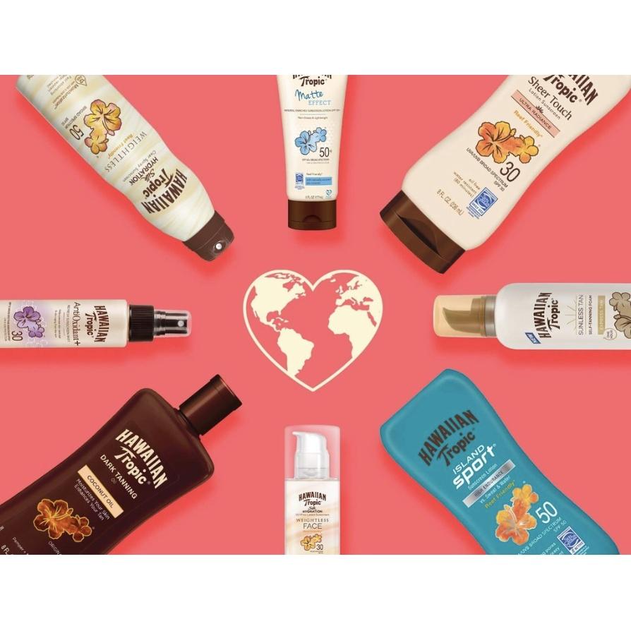 現貨 海洋友善 衝浪 潛水 游泳 助曬油之冠  👑 HAWAIIAN TROPIC 熱帶夏威夷 助曬 防曬乳液-細節圖8