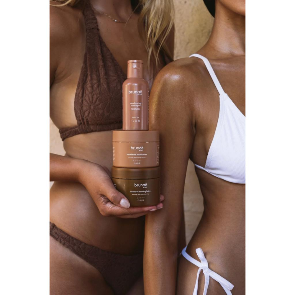 活化黑色素成分 澳洲製🦘Brunae body Tanning Balm 助曬油 /細閃微光 強化美黑膏/保濕噴霧-細節圖2