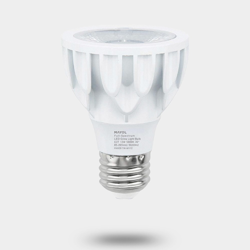 台灣現貨 限時折扣 瑪約LED全光譜植物生長燈 RA98.5 5800K 仿太陽光 室內 雨林植物 E27 鹿角蕨 松柏-細節圖2