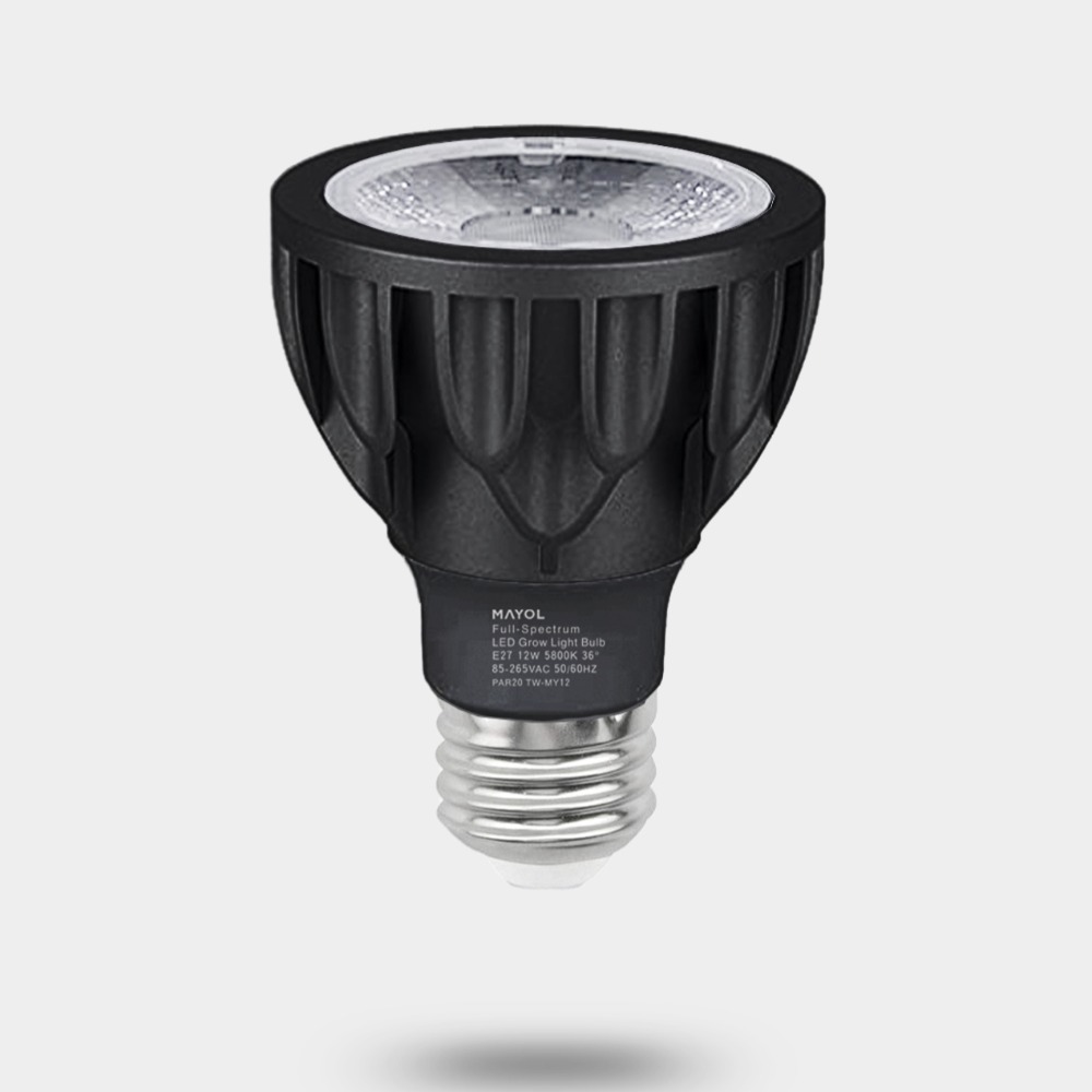 台灣現貨 限時折扣 瑪約LED全光譜植物生長燈 RA98.5 5800K 仿太陽光 室內 雨林植物 E27 鹿角蕨 松柏-規格圖9