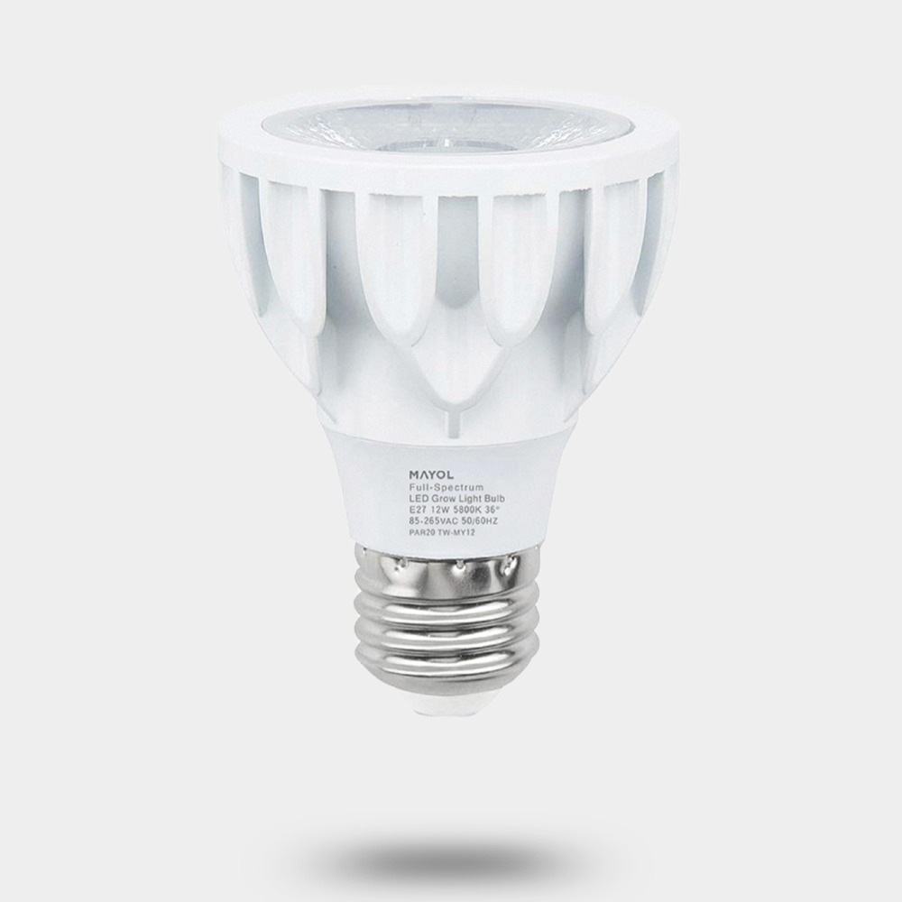 台灣現貨 限時折扣 瑪約LED全光譜植物生長燈 RA98.5 5800K 仿太陽光 室內 雨林植物 E27 鹿角蕨 松柏-規格圖9