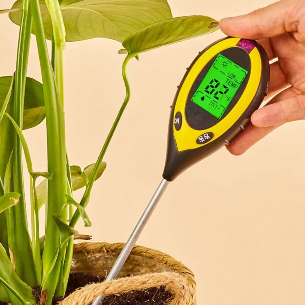 台灣現貨 四合一電子土壤檢測儀/園藝用 檢測土壤PH值/酸鹼測量/濕度檢測/溫度檢測/光照檢測-細節圖8