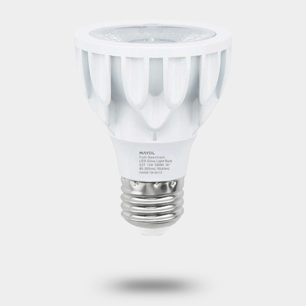 台灣現貨 瑪約LED全光譜植物生長燈 RA98 4000K 仿太陽光 室內 雨林植物 E27 鹿角蕨 松柏-規格圖9