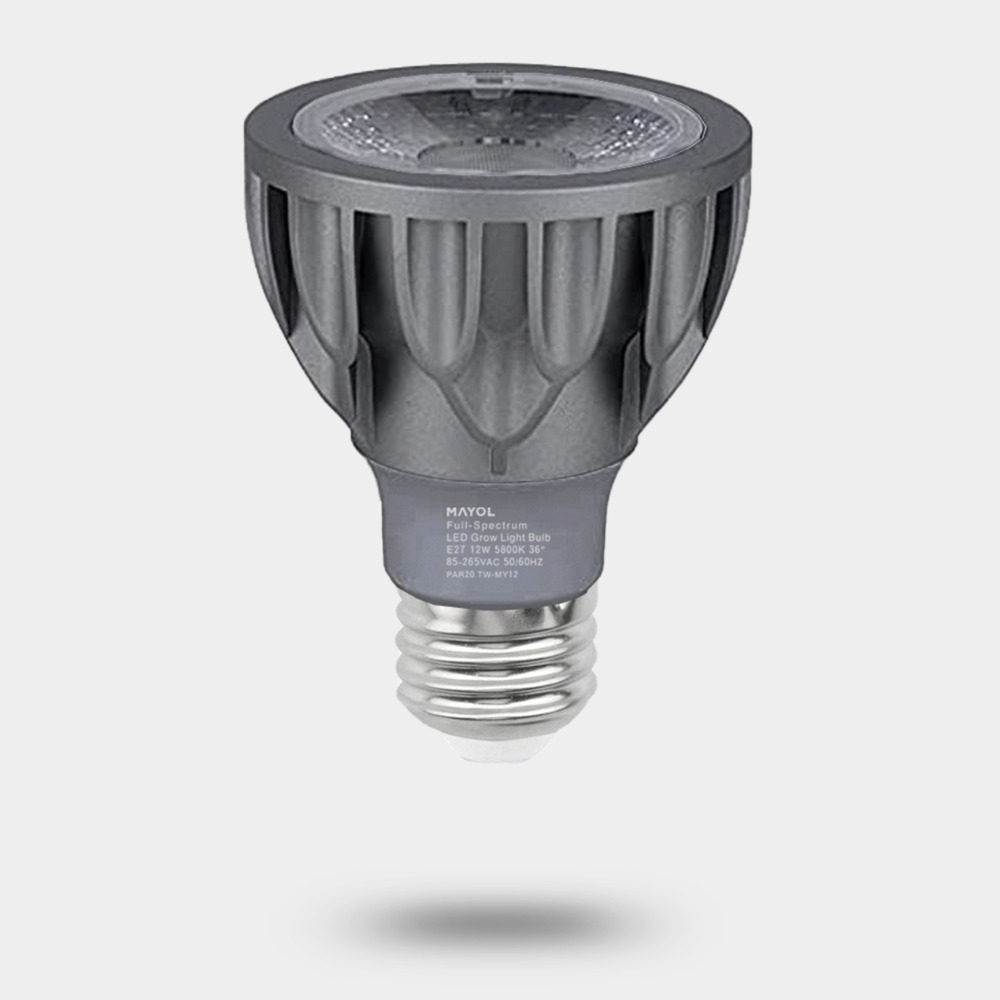 台灣現貨 瑪約LED全光譜植物生長燈 RA98 4000K 仿太陽光 室內 雨林植物 E27 鹿角蕨 松柏-規格圖9