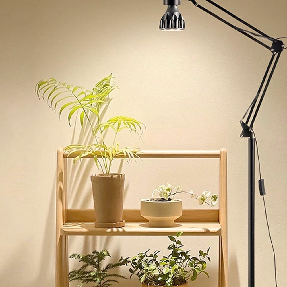 台灣現貨 瑪約24W全光譜LED多肉專用生長燈 仿太陽光線 室內植物 植物燈 高CP值 E27 仙人掌 塊根 夾子燈座-細節圖6