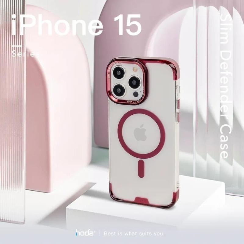 【現貨】HODA iPhone15/15Plus/15Pro/15ProMax羽石輕薄防摔保護殼magsafe磁吸殼-細節圖7