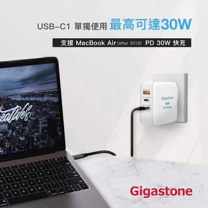 現貨【Gigastone】PD/QC 48W三孔快充充電器PD-6480-細節圖5
