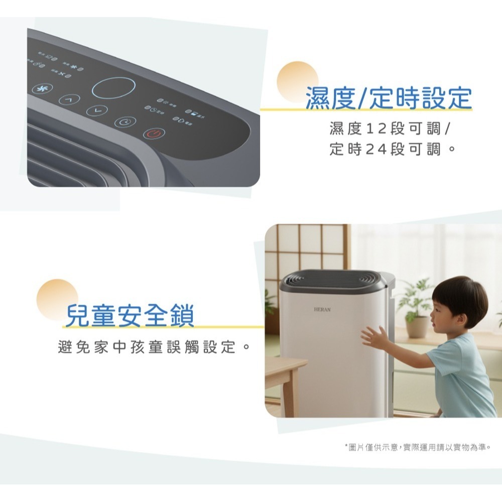 可退稅500元⚡️新款上市⚡️HERAN禾聯 6L除濕機 HDH-12DY030(N) 新一級能效 抑菌除濕機-細節圖9