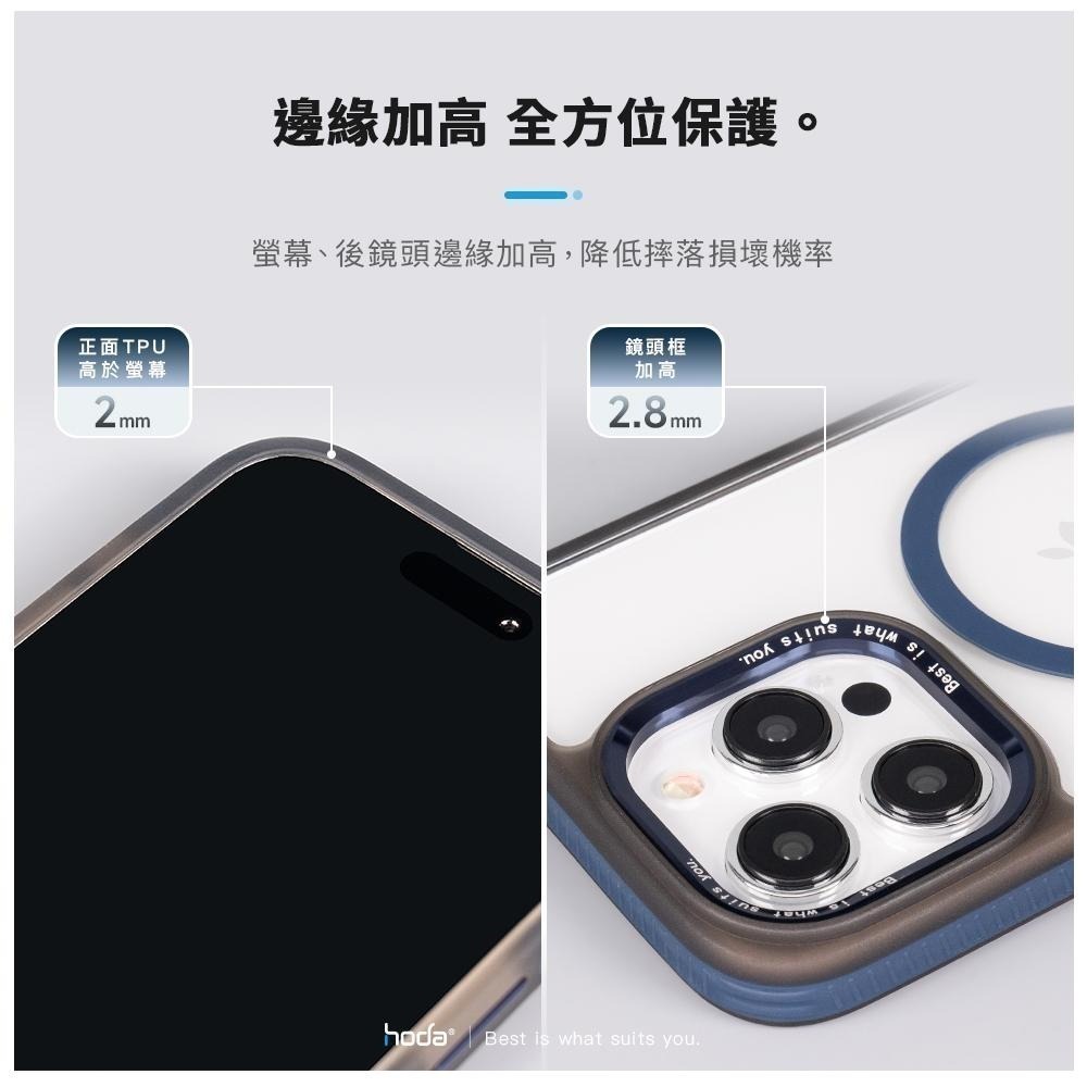 免運HODA iPhone15/15Plus/15Pro/15ProMax彩石軍規防摔殼magsafe磁吸殼 I15防摔-細節圖6