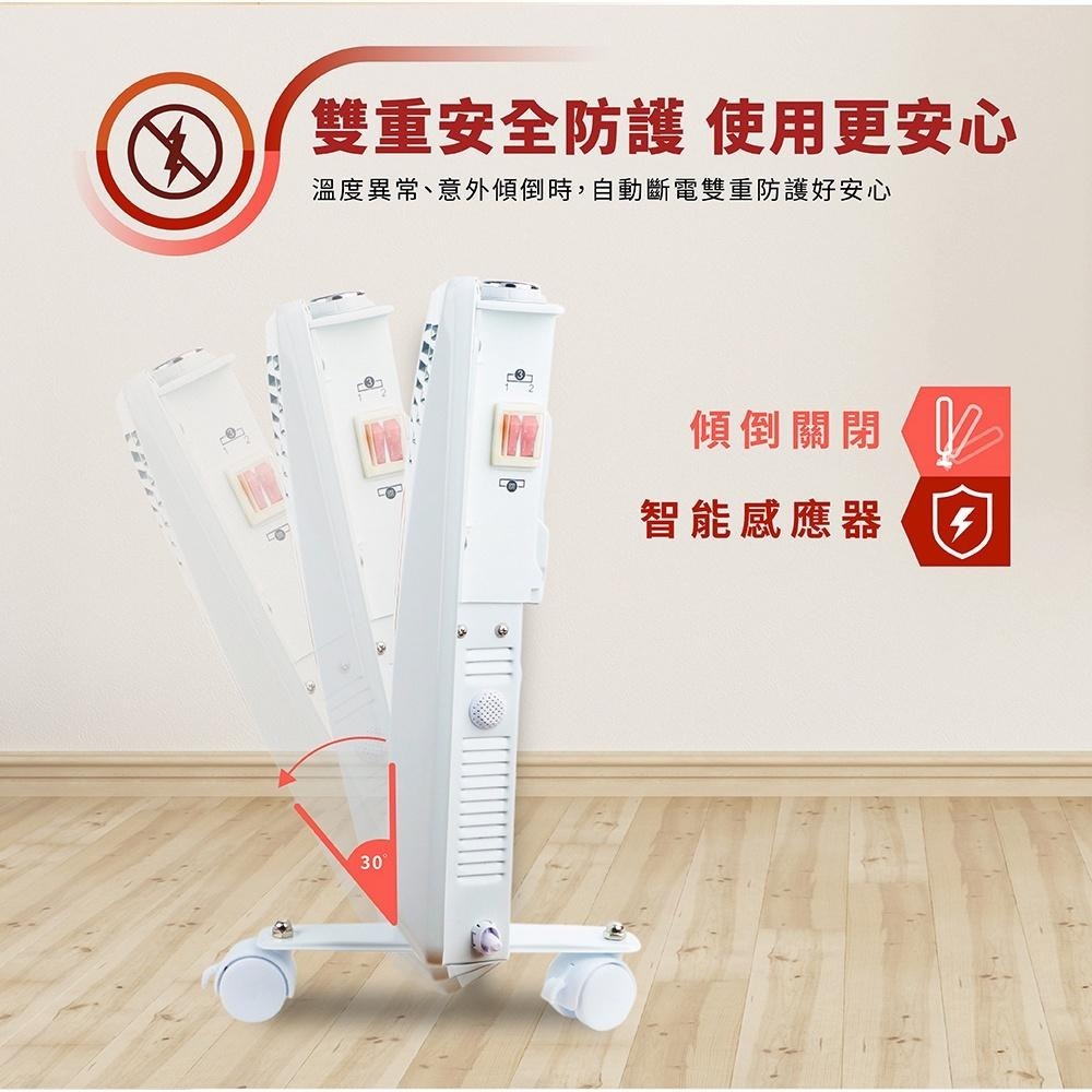 現貨免運［HERAN】禾聯 IP24防潑水 對流式 壁掛電暖器 HCH-120L1-細節圖8