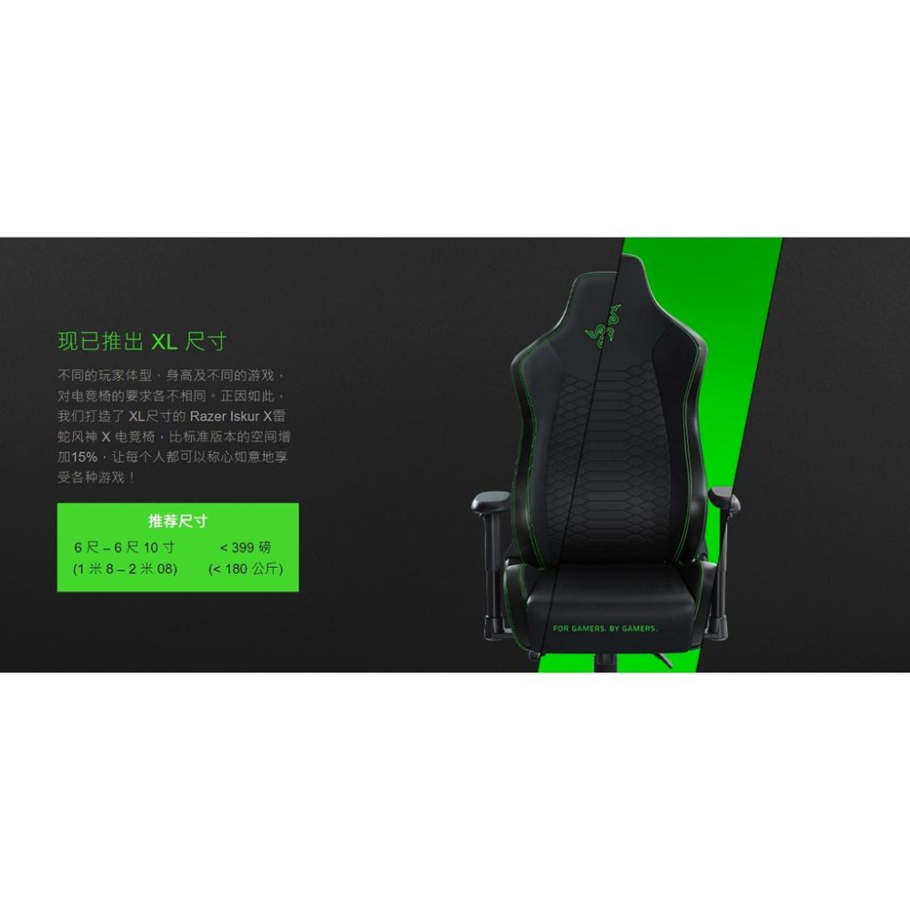 🚛免運組裝後送到府⚡️雷蛇 RAZER Iskur X - XL 人體工學電競椅RZ38-03960100-R3U1-細節圖5