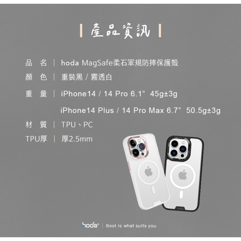 【現貨】HODA iPhone14系列 Magsafe 磁吸柔石軍規防摔保護殼 手機殼 I14防撞殼 I14PRO磁吸殼-細節圖7