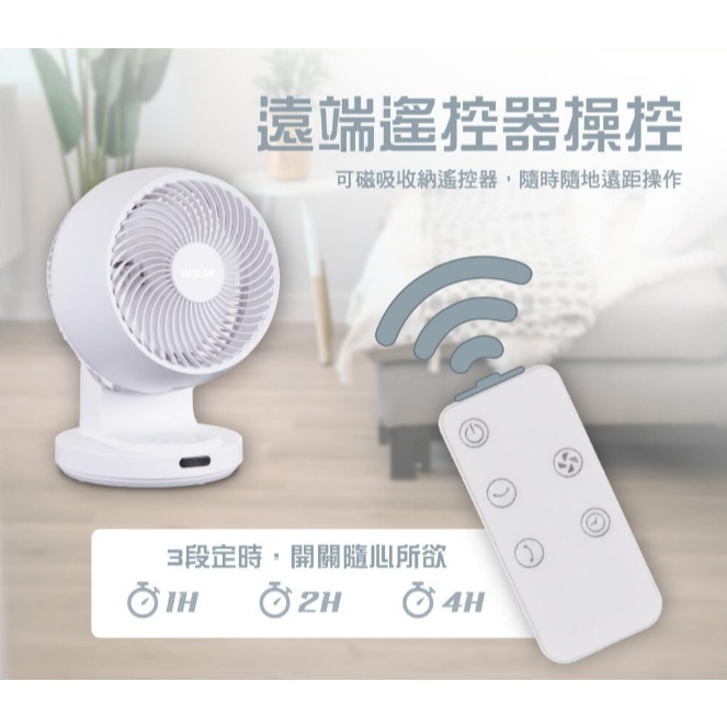 【HERAN】禾聯9吋3D擺頭奈米銀抑菌快拆式循環扇_HAF-09CS31A 空氣循環扇 3D大風量 四季皆可用-細節圖7