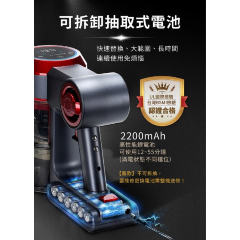 【MOLIJIA 】魔力家 M181 自動AI感測手持式無線充電吸塵器 雙HEPA濾網 吸塵器BY01008-細節圖9