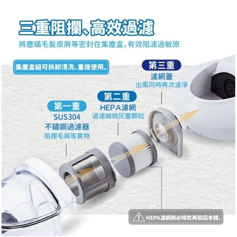 ikiiki伊崎】塵蟎吸塵器 IK-VC8101 塵蟎機 除蟎機  塵蟎吸塵器 日系手持塵蟎吸塵器 三合一塵蟎機-細節圖6