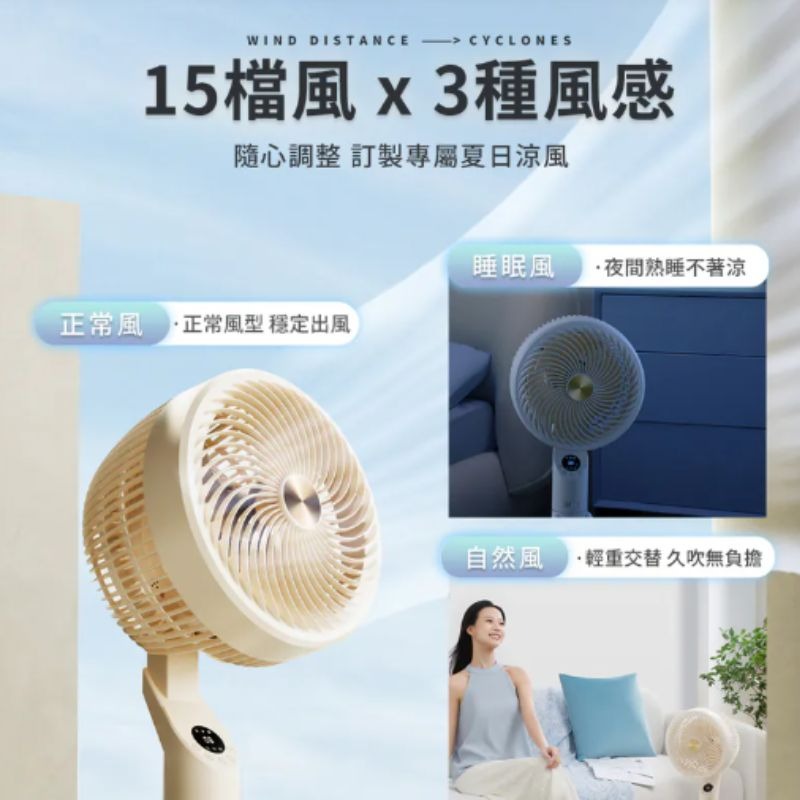 SOTHING向物 智慧聲控3D空氣循環扇 循環風扇 15檔全角度擺頭 香薰送風 電風扇 DC直流變頻-細節圖5