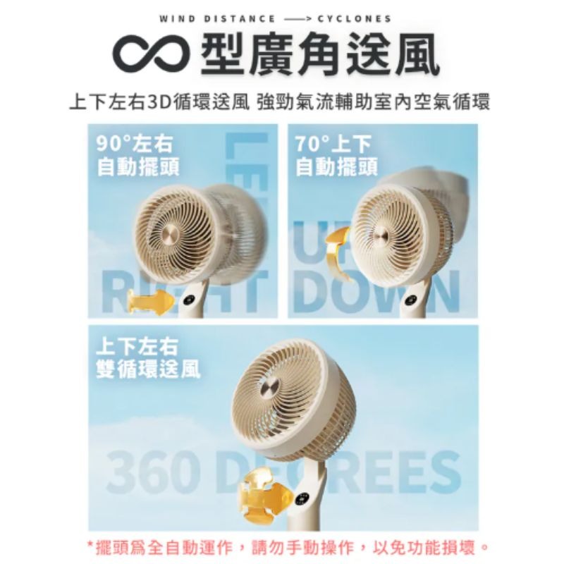 SOTHING向物 智慧聲控3D空氣循環扇 循環風扇 15檔全角度擺頭 香薰送風 電風扇 DC直流變頻-細節圖8