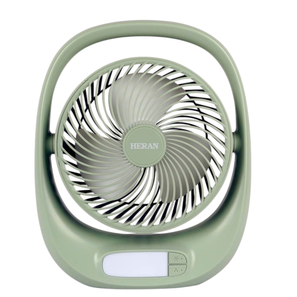 【HERAN禾聯】USB充電桌面立扇 HUF-07GL310 無線風扇 小風扇 桌扇 露營風扇 小夜燈風扇 空氣循環扇-細節圖2
