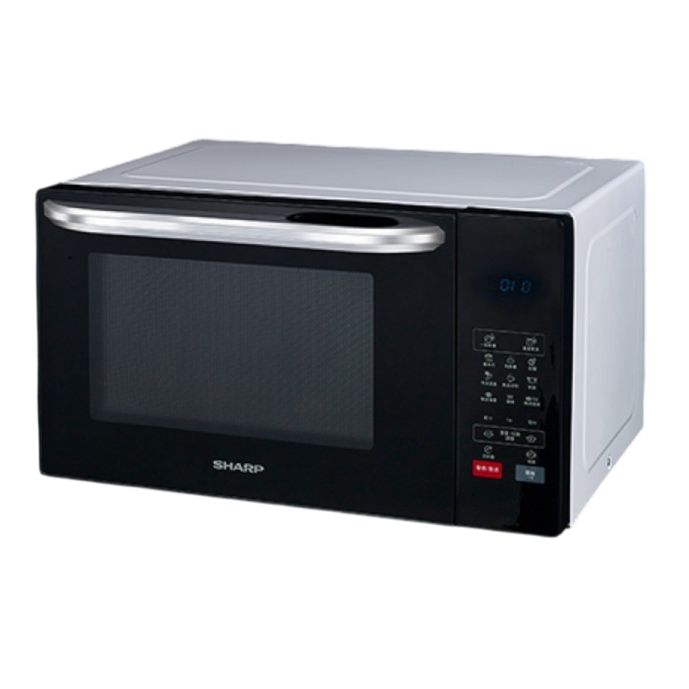 【SHARP】夏普原廠 25公升 多功能自動烹調燒烤微波爐 R-T25KG(W) 轉盤式微波爐 夏普微波爐-細節圖2