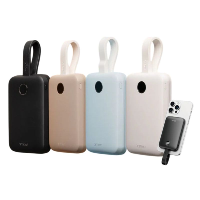 【iWALK】中國CCC認證 Wh認證 可上飛機 MAGO 10000mAh磁吸帶線行動電源 Qi2 MagSafe-細節圖2