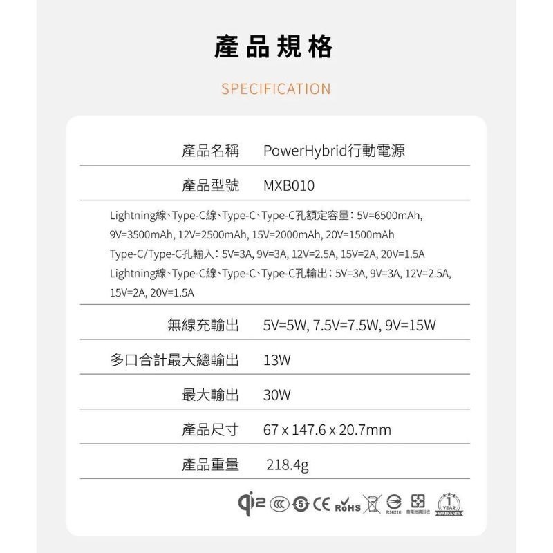 【iWALK】中國CCC認證 Wh認證 可上飛機 MAGO 10000mAh磁吸帶線行動電源 Qi2 MagSafe-細節圖10