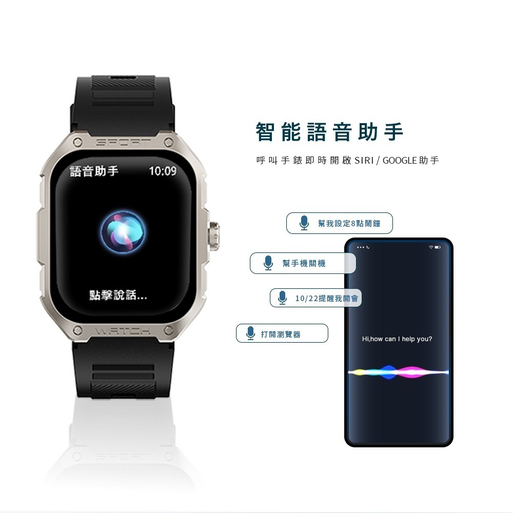 【Ergotech 人因科技】SW322 綺跡 Ai GPS 智慧通話腕錶 1.83吋螢幕 心率血氧 IP68 運動偵測-細節圖10