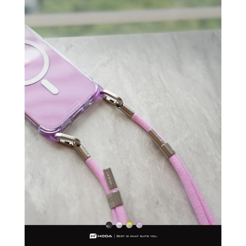 HODA好貼 雙扣手機掛繩 手機掛脖繩 解放雙手 含墊片掛繩 馬卡龍繽紛色掛繩-細節圖9