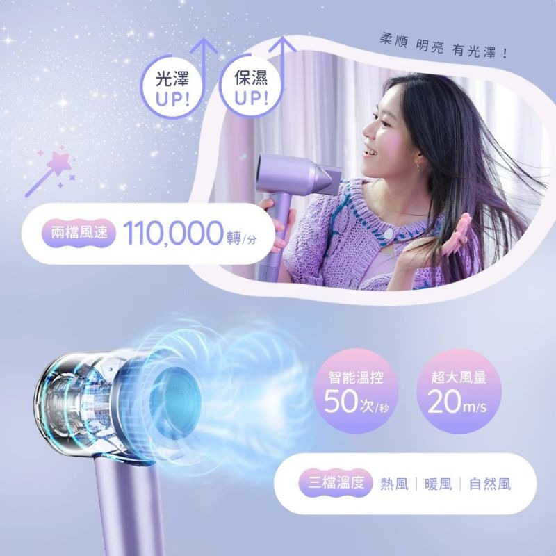 DIKE 等離子 溫控護髮吹風機_HBF210 (吹護一體吹風機/多段恆溫/磁吸式吹嘴吹風機)-細節圖6