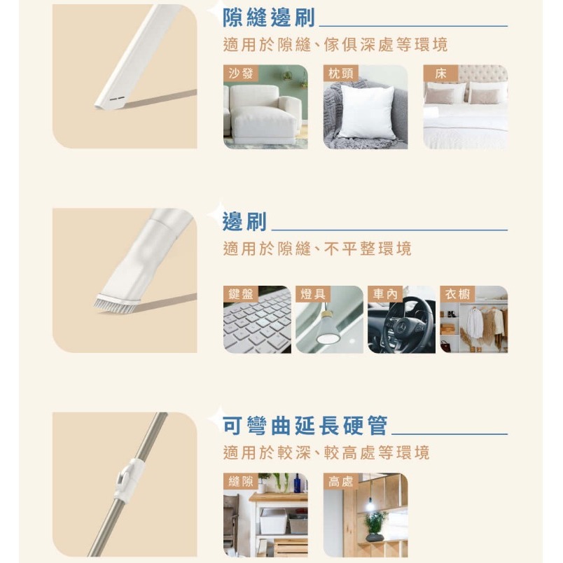 現品新上市⭐️HERAN禾聯 綠光顯塵無線手持吸塵器 HVC-22PVG50 塵螨吸塵器 手持吸塵器-細節圖5