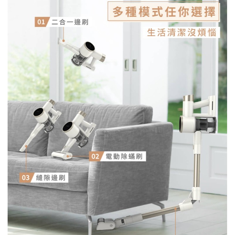 現品新上市⭐️HERAN禾聯 綠光顯塵無線手持吸塵器 HVC-22PVG50 塵螨吸塵器 手持吸塵器-細節圖7