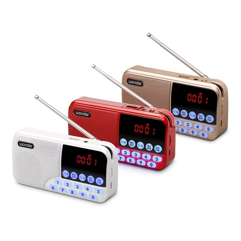 Wonder 旺德 藍牙/USB/TF收音機 WS-T039U 音樂播放器 迷你音響 藍芽收音機 多功能播放器-細節圖2
