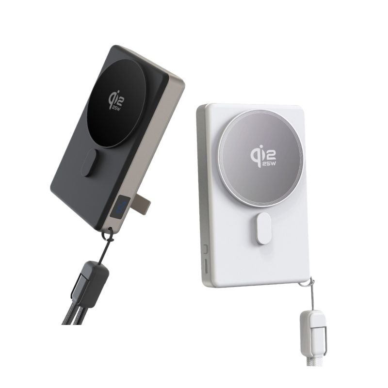 免運 可上飛機 人因雷盾 固態行動電源 10000mAh行動電源 支架磁吸行動電源-細節圖2