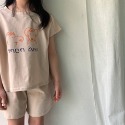 2023夏裝韓版可愛印花休閒兩件套-規格圖11