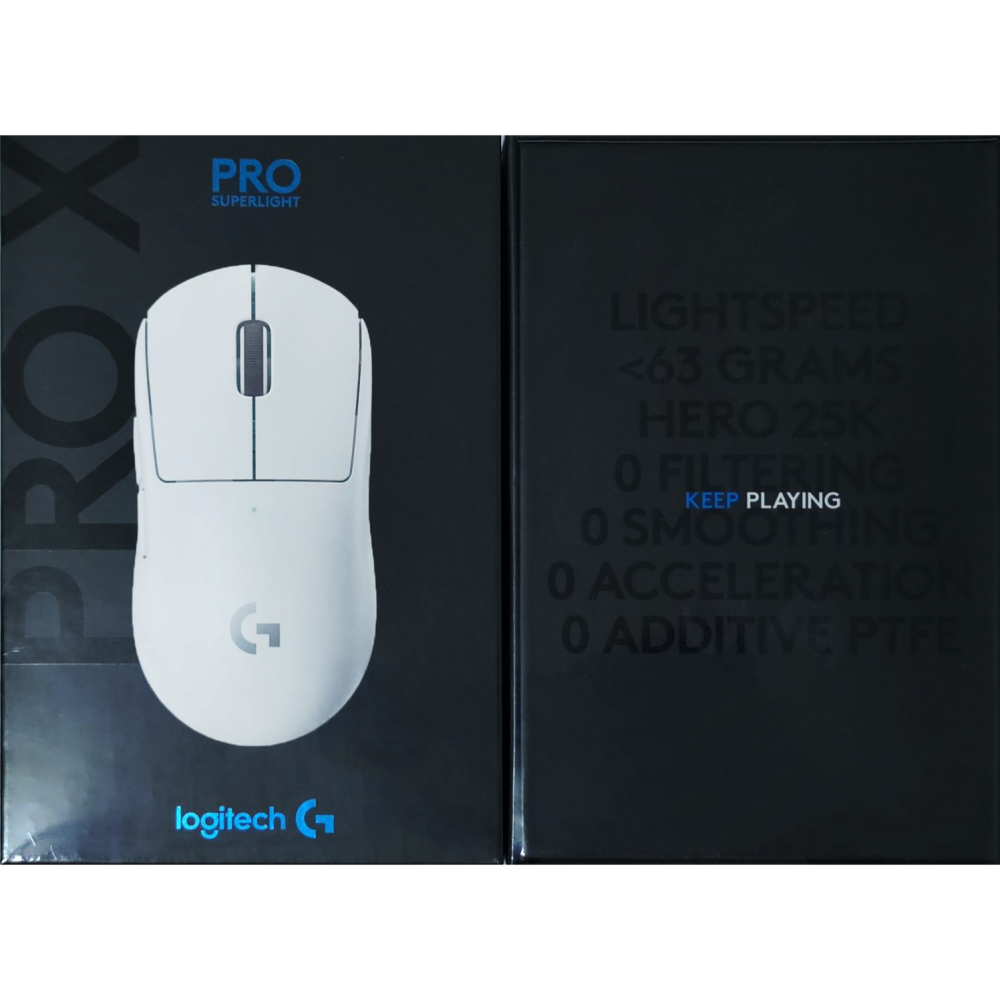 <全新未拆>  Logitech 羅技  G PRO X SUPERLIGHT 紅白黑桃 無線遊戲滑鼠-細節圖4