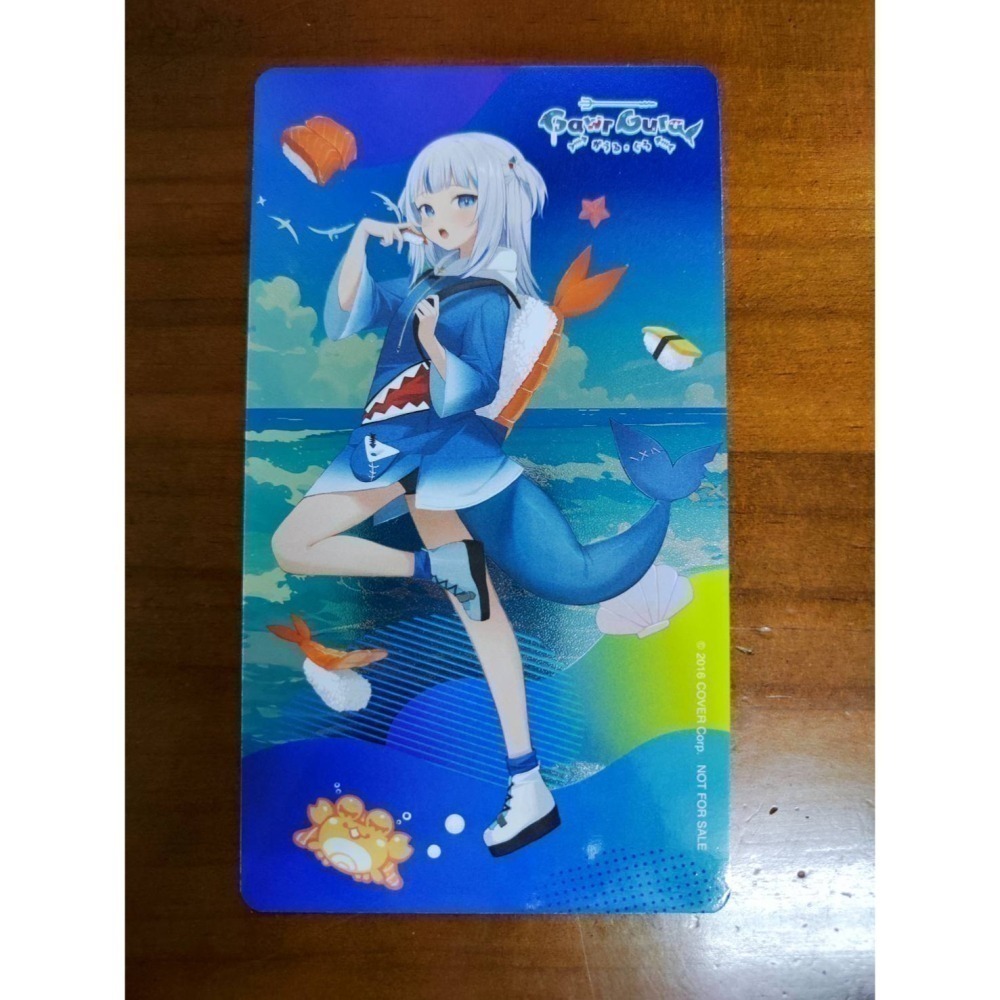 <全新未拆> 壽司郎 Hololive Gura 貼紙 鯊鯊 壽司郎聯名 Gawr-細節圖3