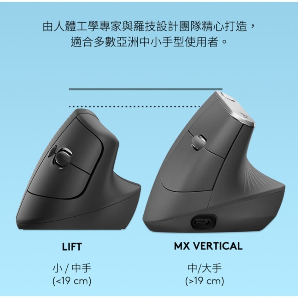 [全新] Logitech for Business LIFT 人體工學垂直滑鼠 - 企業版-細節圖9