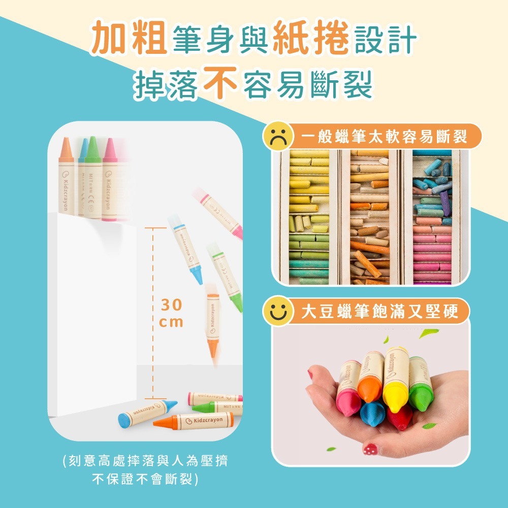 【台灣製mamayo】12色大豆無毒蠟筆 精裝禮盒組 兒童蠟筆 無毒蠟筆 食品級 繪畫用具 媽媽友 幼童蠟筆 大豆蠟筆-細節圖5