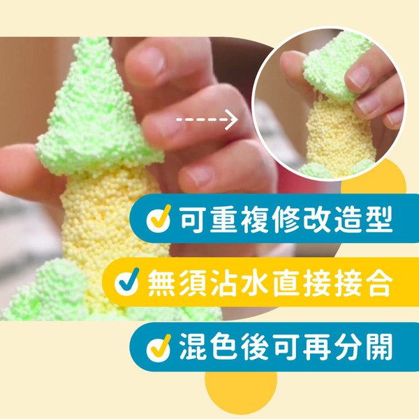 【台灣製mamayo】米粒黏土 3D黏土 立體黏土 米黏土 不會乾黏土 微粒黏土 媽媽友 螢光六色桶 經典十色桶-細節圖6