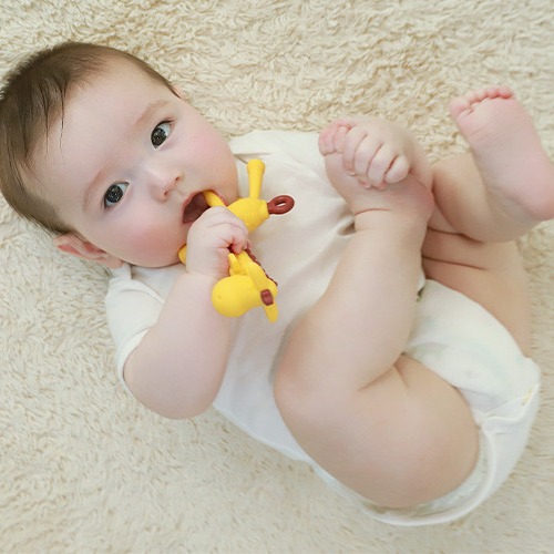 【韓國Ange】長頸鹿洛克馬 固齒器 動物固齒器 磨牙固齒器 磨牙玩具 乳牙刷 安撫玩具 寶寶玩具 固齒玩具 寶寶固齒器-細節圖8