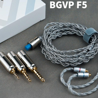 BGVP F5 耳機升級線 石墨烯+6N單晶銅線芯 MMCX CM 0.78插針 三合一接頭｜劈飛好物