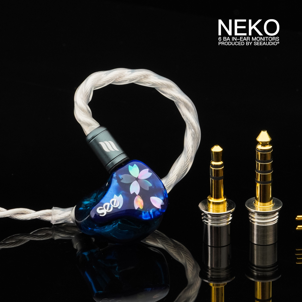 See Audio NEKO 六動鐵 入耳式耳機 動鐵耳機 0.78插針可換線 3.5 4.4二合一接頭-細節圖3