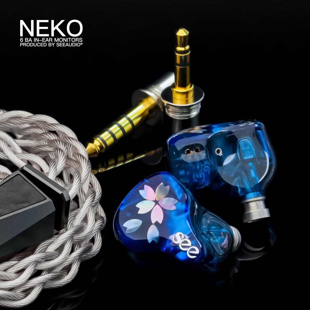 See Audio NEKO 六動鐵 入耳式耳機 動鐵耳機 0.78插針可換線 3.5 4.4二合一接頭-細節圖4