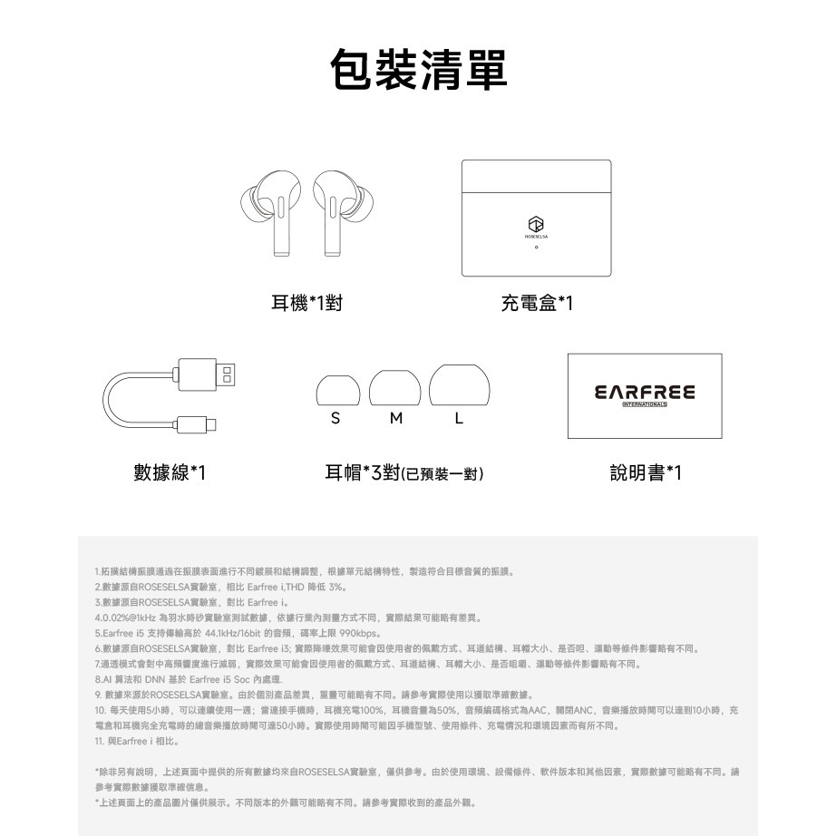 弱水時砂 earfree i5 LDAC 真無線藍牙耳機 降噪藍牙耳機 支援一拖二 台灣公司貨 一年保固｜劈飛好物-細節圖10