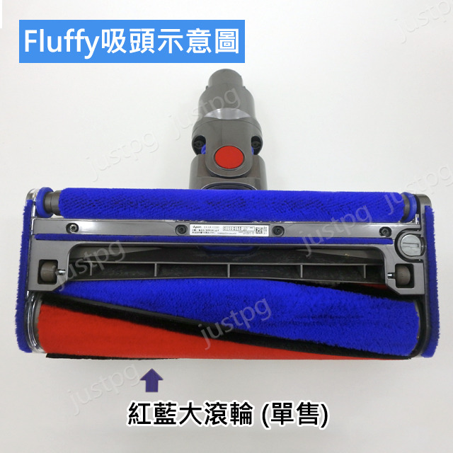 【Dyson】戴森吸塵器 原廠配件sv18 V6V7V8V10V11V15 Fluffy軟質碳纖維替換滾筒 刷桿-細節圖2