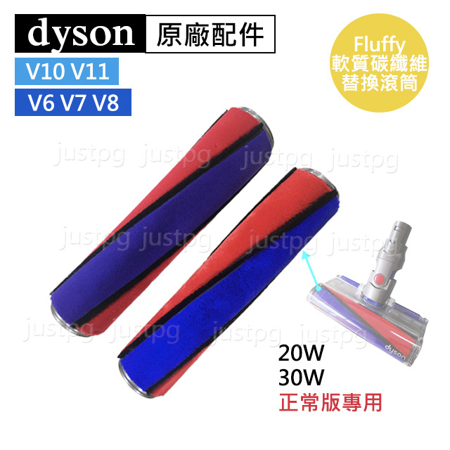 【Dyson】戴森吸塵器 原廠配件sv18 V6V7V8V10V11V15 Fluffy軟質碳纖維替換滾筒 刷桿-細節圖3