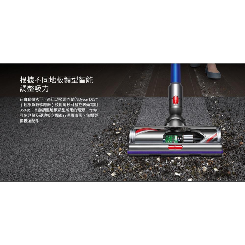 【Dyson】戴森 V7V8V10V11V12V15無纏結 Motorbar碳纖維毛刷高扭矩50W吸頭 智慧變速100W-細節圖9