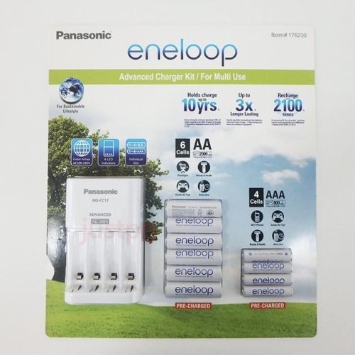 【Panasonic】Eneloop pro 電池+充電器套組 3號*6+4號*4 3號*10 4號*10 好市多 高階