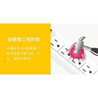 【台灣製造】10孔電源安全插座 安檢R31554 5+5孔=10孔15A過載保護1公尺延長線就是這個光玩美推薦監視-細節圖4